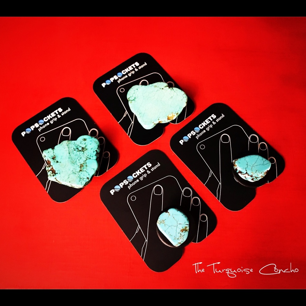 Turquoise phone pops